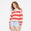 Women's Long Sleeve Graphic Jersey Polo T-Shirt - Wild Fable™ - 2 of 4