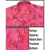 LA LEELA Women's Short-Sleeve Summer Blouses Beach Bohemian Party Vacation Relaxed Fit Button Up Hawaiian Shirt for Women - 3 of 4
