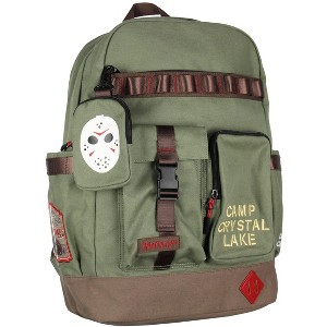 Friday the 13th Camp Crystal Lake Rugged Travel Backpack w/ Padded Laptop Sleeve - 1 of 4