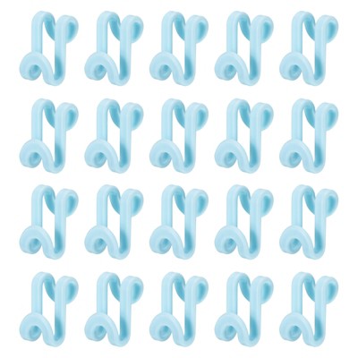 Unique Bargains Clothes Closet Space Saver ABS Extender Hanger Connector Hooks 30 Pcs