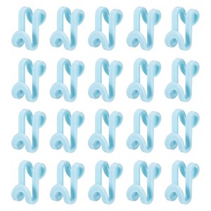 Unique Bargains Clothes Closet Space Saver ABS Extender Hanger Connector Hooks 30 Pcs - 1 of 4