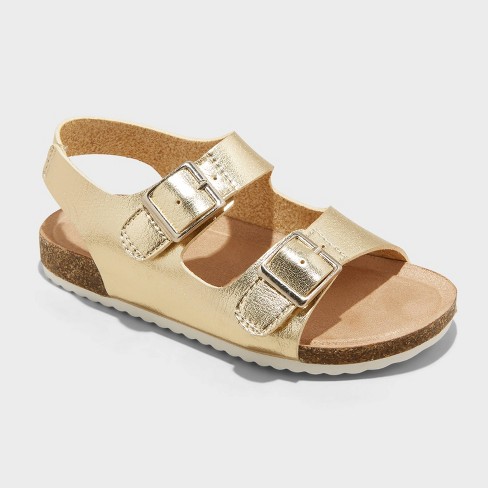 Cat and jack 2025 gold sandals