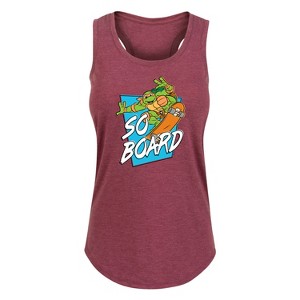 Women's - Teenage Mutant Ninja Turtles - So Board Graphic Racerback Tank - 1 of 4