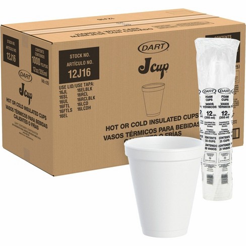 Dart 12 oz Squat Insulated Foam Cups - image 1 of 4