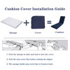 Kumasinova 75" Outdoor Chair Cushions,Waterproof Patio Cushions with Adjustable Straps,UV-Resistant Lounge Chair Cushion for Patio,Outdoor Furniture - 4 of 4