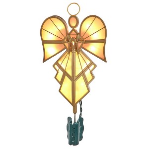 Kurt Adler UL 16-Light Gold Angel Tree Topper - 1 of 4
