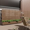 PexFix 72 in. H x 35 in. W Brown Metal Rectangle Wall Planter Box with Trellis for Climbing Plants - 4 of 4