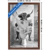 Trends International Reinders: Toilet Humor - Highlander Toilet Framed Wall Poster Prints Mahogany Framed Version 14.725" x 22.375" - 3 of 4