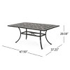 Coolbibila-Rectangular Dining Table, Dining Table Fit For Seats Up To Six, Dining Table Outdoor - 4 of 4