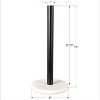 happimess Avery Modern Classic Metal with Non Slip Weighted Marble Base Paper Towel Holder - 4 of 4