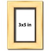 PosterPalooza | Photo Size Simple Gold Picture Frame - UV Acrylic, Foam Board Backing, Hanging Hardware - 2 of 4