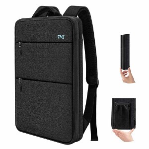 Slim & Expandable Laptop Backpack 15  Inch Sleeve with USB Port, Spill-Resistant Notebooks Bag Case - 1 of 4