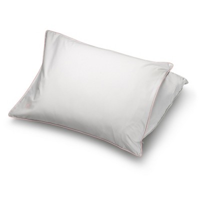 White Goose Down Hypoallergenic Pillow with Cotton Protector