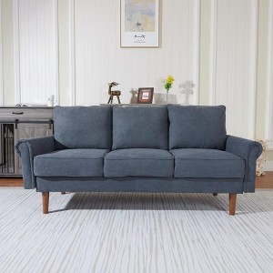 NicBex 74.02 Inch Modern Chenille Couch 3-Seater Sofa for Living Room,Bedroom,Apartment,Office,Gray - 1 of 4