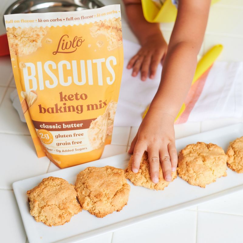 Livlo Keto Biscuits Mix, Low Carb & Gluten Free Baking Mix, Gluten Free Keto Friendly Classic Butter Biscuit Mix, 10 Servings, 6 of 11