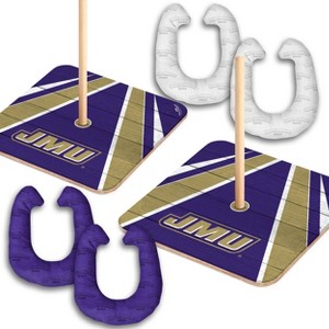 NCAA James Madison Dukes Horseshoe Bag Toss Game Set - 1 of 4