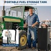 Fuel Gas Caddy with Wheels & Manual Transfer Pump, Diesel Fuel Transfer Storage Tank [9.8ft Hose], Gasoline Diesel Fuel Container - 4 of 4