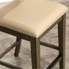 NicBex Dining Chairs Upholstered Chair Counter Height Chairs Leather Accent Seat for Dining Room, Bedroom - 2 of 4