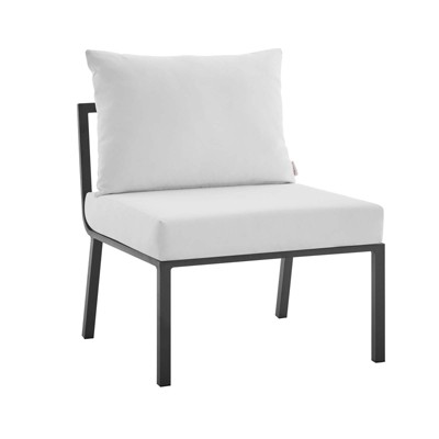 Modway Riverside Outdoor Patio Aluminum Armless Chair