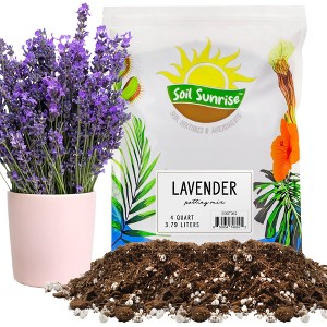 Soil Sunrise Lavender Potting Soil Mix, Container Gardening Blend for Herb Plants - 1 of 4