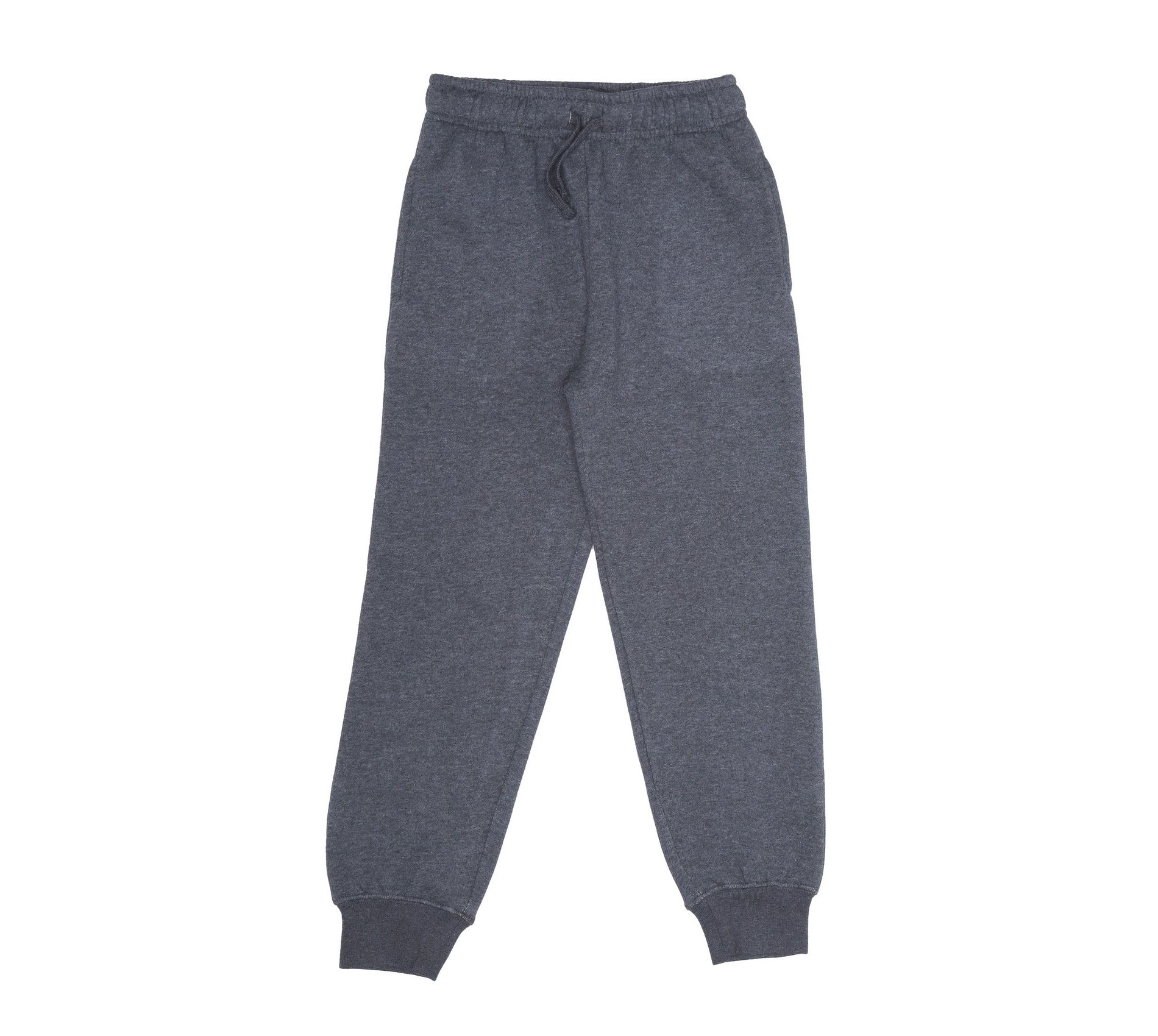 EVERYDAY KIDS Boys Cotton Fleece Sweatpants; Boys’ Activewear Jogger Pants - Soft and Breathable Cotton/Poly Blend, Charcoal Gray, Size 3T