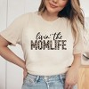 Simply Sage Market Women's Livin' The Mom Life Leopard Short Sleeve Graphic Tee - 2 of 3