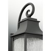 Progress Lighting Maison 1-Light Outdoor Wall Lantern in Oil Rubbed Bronze with Clear Water Seeded Glass - 4 of 4