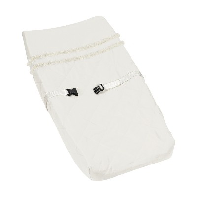 Image of Sweet Jojo Designs Boy or Girl Changing Pad Cover Diamond Tuft Ivory