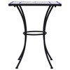 vidaXL Mosaic Bistro Table Blue and White 23.6" Ceramic - 3 of 4