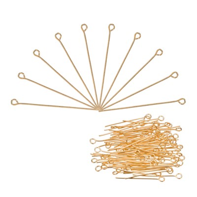 Unique Bargains DIY Craft Necklaces Bracelets Earrings Jewelry Making Iron 21 Gauge Eye Pins 500 Pcs