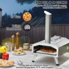 VEVOR Dual Fuel Pizza Oven for Outdoor Use, 12" Portable Pizza Oven, Pellet & Gas Powered Outdoor Pizza Oven with Thickened Cordierite Pizza Stone - 3 of 4