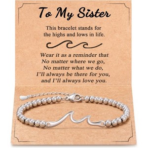 Sister Gifts for Women, The Waves of Life We've Been Through Together, Big & Little Sister Gift - 1 of 4