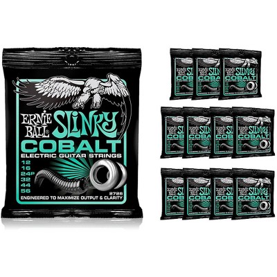 Ernie Ball 2726 Cobalt Not Even Slinky Electric Guitar Strings - Buy 10, Get 2 FREE