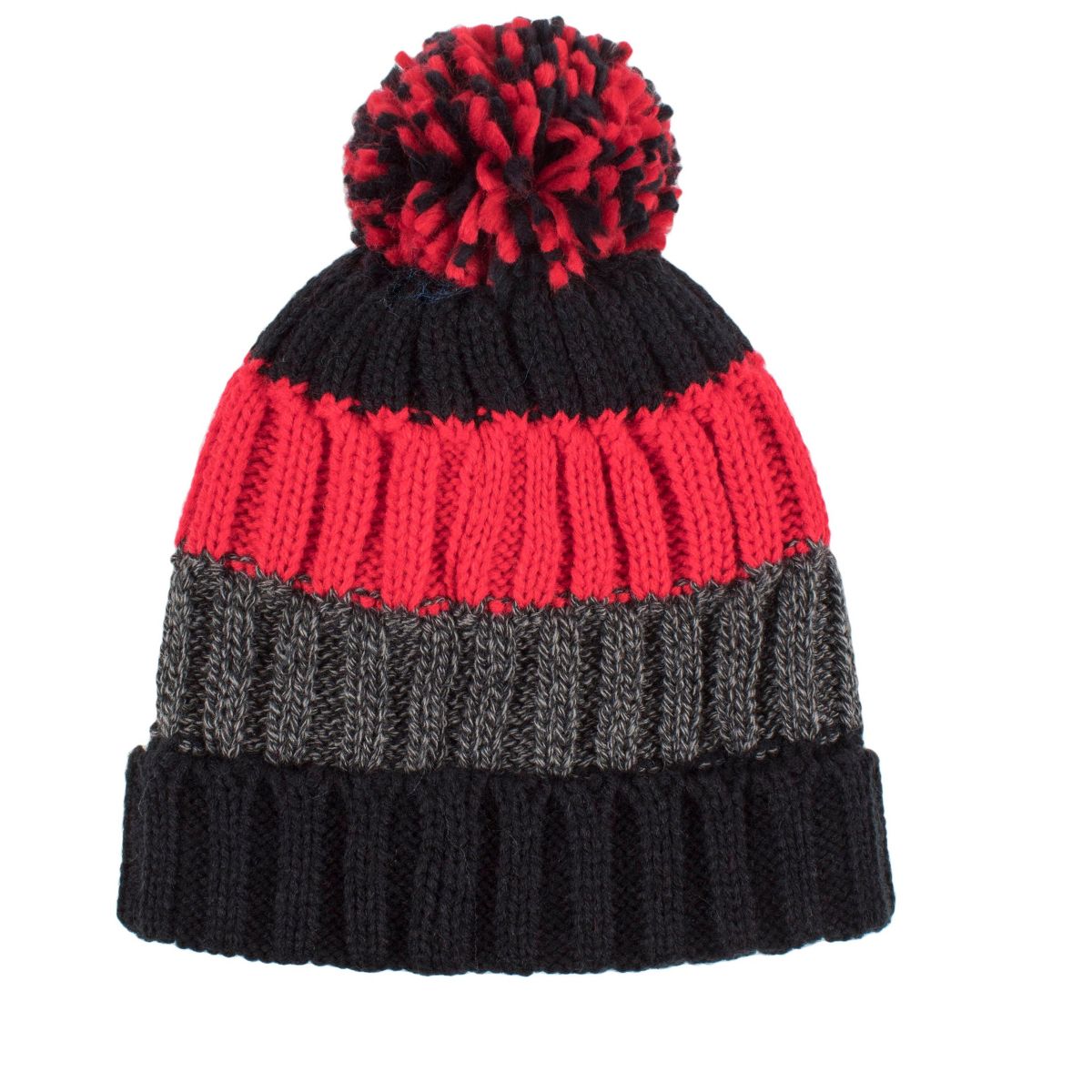 Kids' Transverse Hat | Size Age 2-6 - Black/charcoal/red