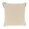 Saro Lifestyle Beachscape Design Down Filled Throw Pillow, Beige, 18"x18" - 2 of 3