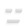 ChicFurnit Wall Shelf Set Floating Wood Shelves Invisible Brackets Hanging Shelf for Books Storage for Indoor Living Room, Black, 17.72"*4.92"*1.97" - 4 of 4