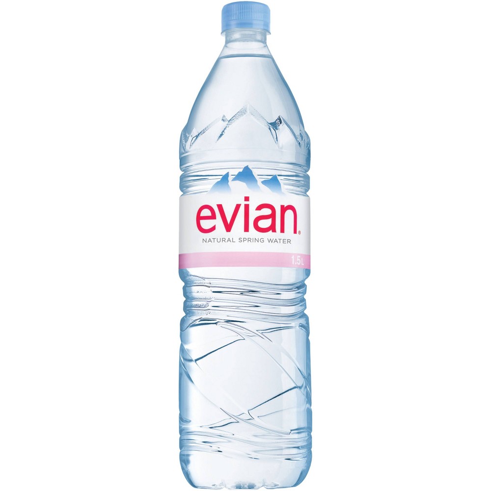 evian Natural Spring Water 500 mL/16.9 Fl Oz (Pack of 6), Bottled Naturally