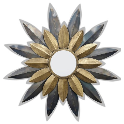 Small Gemma Halo Decorative Wall Mirror Gold - Stylecraft : Target