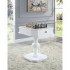 VYNXARIA Galini White Finish Game Table - 2 of 4