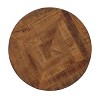 Treasure Trove Accents End Table Turner Natural/Black: Round, Iron Frame, Adjustable Feet, Mango Wood Top - 4 of 4