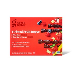 Strawberry Mango & Wildberry Twisted Fruit Ropes - 18ct - Good & Gather™ - 1 of 4