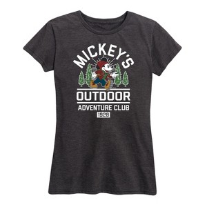 Women's - Disney - Mickeys Outdoor Adventure Club Short Sleeve Graphic T-Shirt - 1 of 4