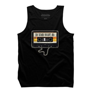 Men's Design By Humans Old School Mixtape 80s By JoshuasPlayhouse Tank Top - 1 of 2