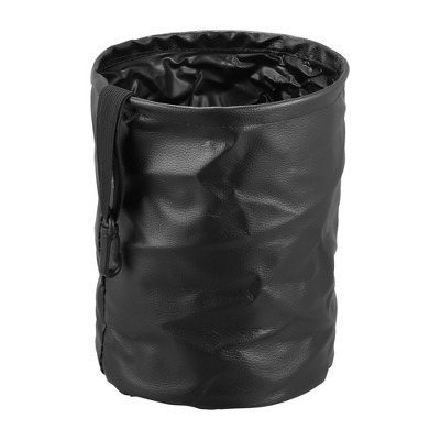 Unique Bargains Mini Red Black Plastic 2-way Open Car Rubbish Bin Holder Garbage  Trash Can : Target