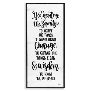 Stupell Industries Religious Serenity Courage & Wisdom, 10" x 24" - 1 of 4