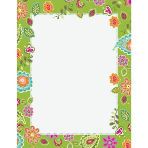 Great Papers Paisley Flowers Letterhead 80 count 2012383 - 1 of 1