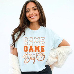 Simply Sage Market Game Day Stacked Basketball Garment Dyed Tee - 1 of 4