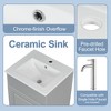 KWPZQEB 18" Bathroom Vanity with Sink, Modern Bathroom Storage with Door Shelf and Adjustable Shel, Bathroom Cabinet Vanity for Small Space - 4 of 4