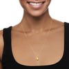 Ross-Simons 0.10 ct. t.w. Diamond Puffy Teardrop Necklace in 18kt Gold Over Sterling Size 18 - 2 of 3