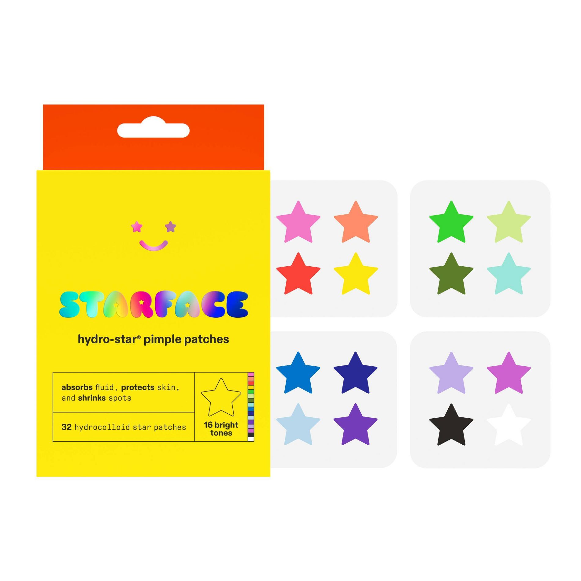 Starface Hydro-Star Play Pack Pimple Patches - 32ct: Vegan, Face Application, Unscented